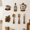 Rustic Wooden Coffee-Themed Wall Decor Set (7 Pieces)