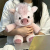 Adorable Running Pig Plush Toy – Soft Calf Stuffed Animal Pillow, 17.7 Inches