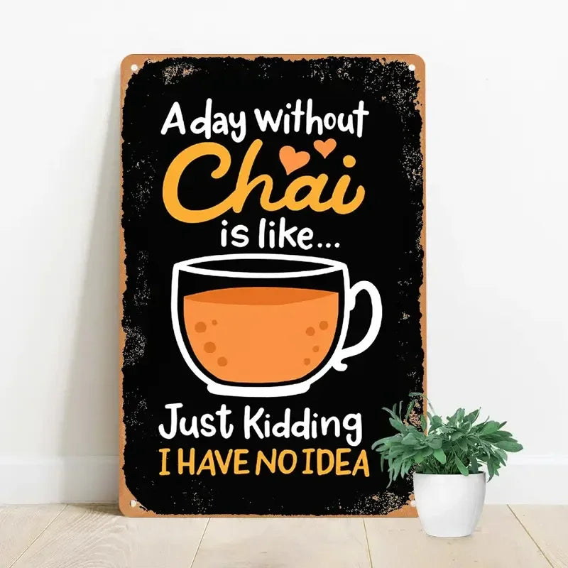 Tea Lovers Canvas Wall Art – Modern Kitchen Decor