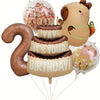 Capybara Cartoon Foil Balloon Set for Birthday Parties