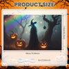 Large Halloween Witch Door Banner with Classic Spooky Design