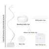 Adjustable balloon arch kit including a bending tube, base, and water-filled bag for events