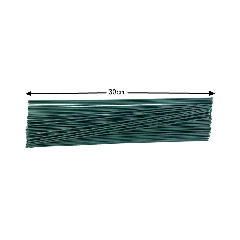 A bundle of flexible green floral wire stems, measuring 30cm long.