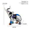 Colorful Elephant Resin Figurine for Home Decor
