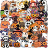 A colorful collection of transparent DIY stickers featuring Halloween and cute characters on various backgrounds.