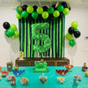 Giant Green Pixel Number Foil Balloon for Birthday Parties