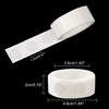 A roll of removable double-sided adhesive dots used for balloons and crafts, shown with dimensions.