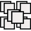 A collection of nine square magnetic diamond painting frames arranged in a grid pattern.