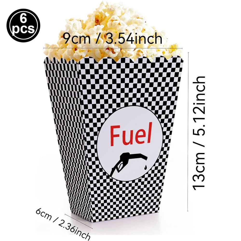 Checkered Racing Flag Toothpicks for Cupcakes & Party Decor