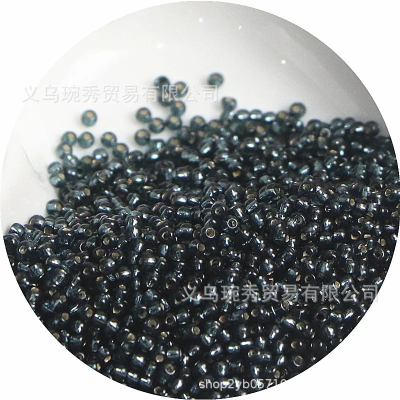 Silver Rice Glass Beads for Jewelry Making