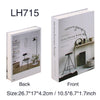 Front and back views of the LH715 monochrome home book decor set display interior styling ideas.