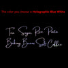 Holographic Blue White label for tea sugar rice pasta baking beans salt coffee storage canister