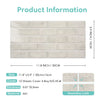A rectangular tile wall sticker in a light beige color, showing the texture and size of the product.