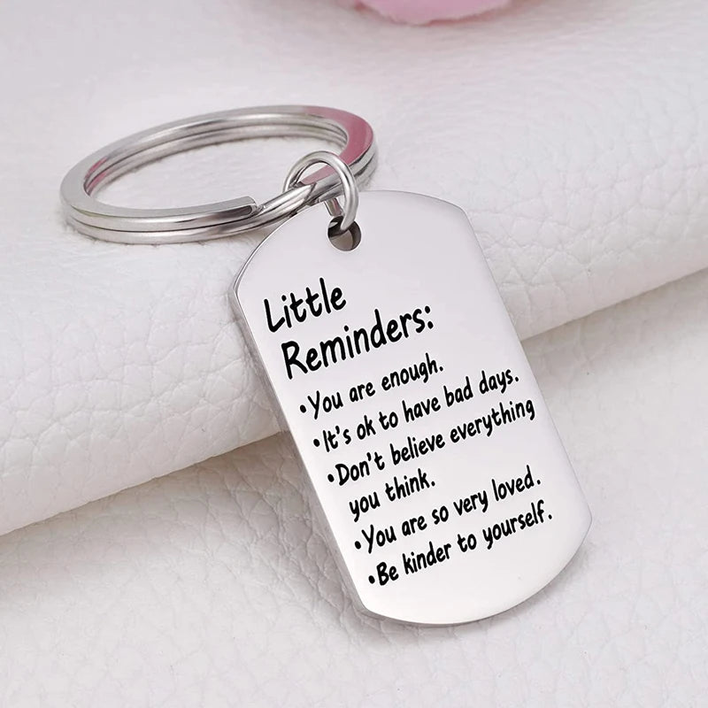 Little Reminders Keychain – Inspirational Mental Health Gift
