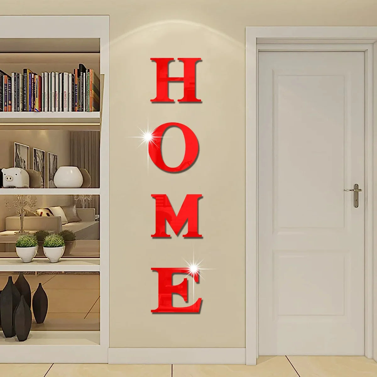 Acrylic Mirror Wall Stickers with Butterfly Design