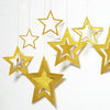 Gold Twinkle Star Paper Garlands