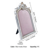 European-Style Velvet Jewelry Display Stand with Silver-Plated Floral Detail
