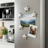 Star-Shaped Magnetic Photo Clips for Fridge and Notice Boards