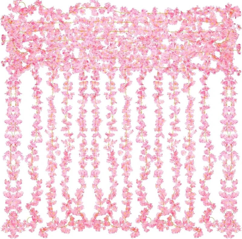 Artificial Sakura Flower Vine for Wedding and Party Decoration