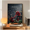 A framed poster featuring Cristiano Ronaldo with the text One last dance. A timeless journey of legend.