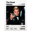 Movie poster for The Great Gatsby featuring Leonardo DiCaprio in a tuxedo