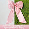 Giant Pink Satin Ribbon Bow Wall Decor for Birthday & Coquette Room