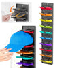 Wall-Mounted Hat Organizer with Spring Clips