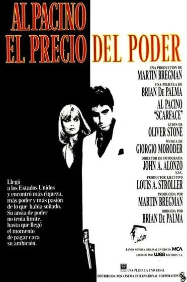 Affiche du film Al Pacino El Precio Del Poder avec Martin Bregman et Brian De Palma