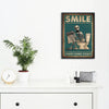 A framed canvas print featuring a skeleton man squatting on a toilet with the text You're losing weight.