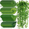 Artificial ivy vine garland featuring various green leaves and vines for hanging decor
