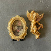 Cherub Angel Statue Wall Hanging - Cute Resin Decor