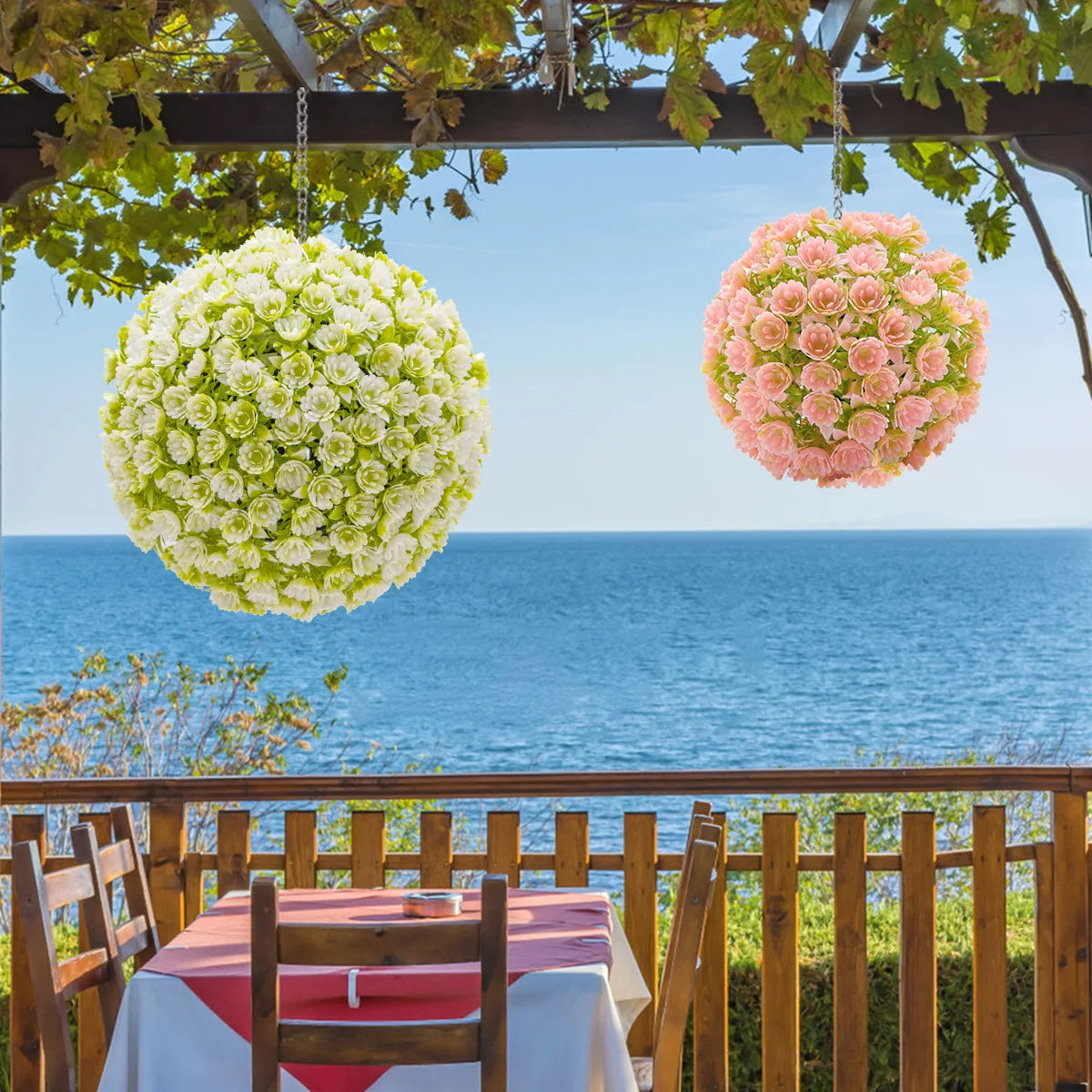 Artificial Eucalyptus Grass Ball Hanging Decor