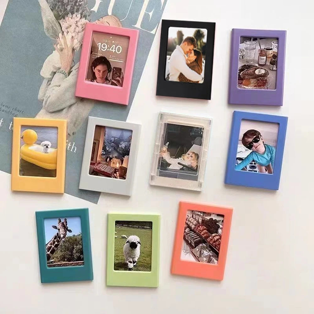 Magnetic Mini Photo Frames for Refrigerator – Fun Display for Instant Photos
