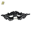 Black lace floral eye mask for masquerade and cosplay