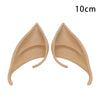 Pair of realistic tan latex elf ears for cosplay and costume parties, measuring 10cm each.