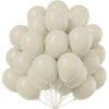A bunch of white latex balloons tied together for party or wedding decor