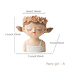 Resin Cartoon Girl Flower Planter