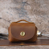 Genuine Leather Coin Purse with Secure Hasp Closure