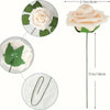 Forest green ombre foam roses with stems for DIY wedding bouquets