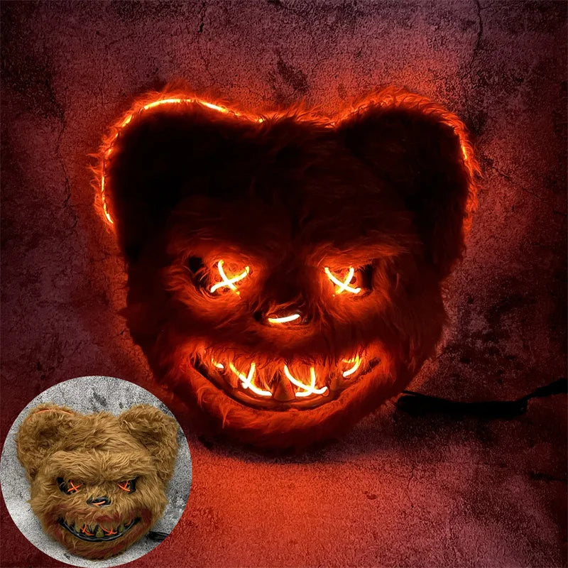 LED Glowing Bloody Rabbit Horror Mask