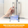 A hand is shown installing a heavy duty metal cabinet door magnetic closer onto a cabinet door.