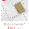 A5 100-Envelope Savings Challenge Binder with Numbered Pockets sheets of paper