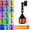 A set of 16-color remote control version pixel style RGB night light lanterns showing various lighting modes.