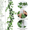 Artificial ivy garland showing detachable silk leaves and a bendable stem for home decor