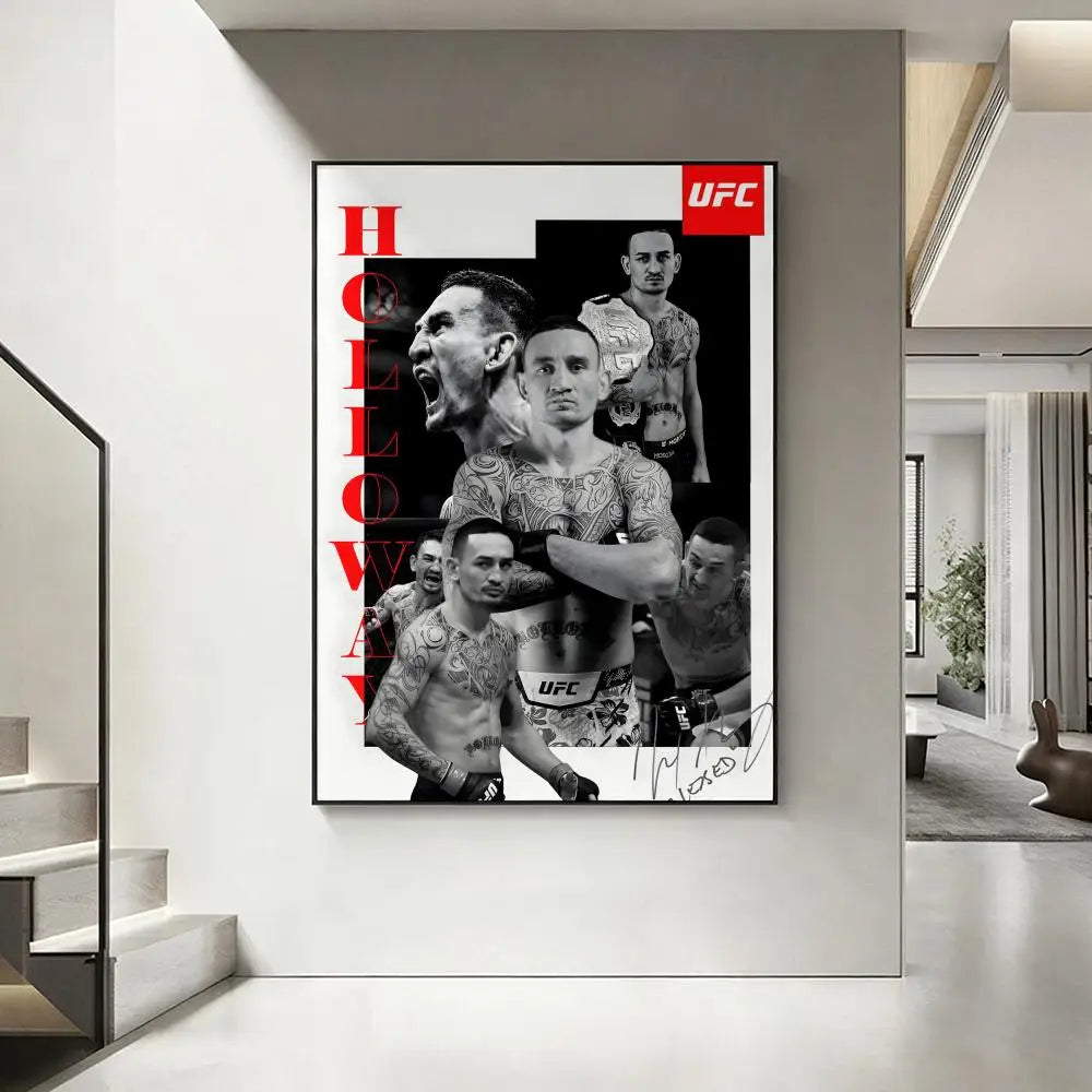 Aesthetic MMA Fighter Wall Art Poster – Waterproof & Easy to Stick