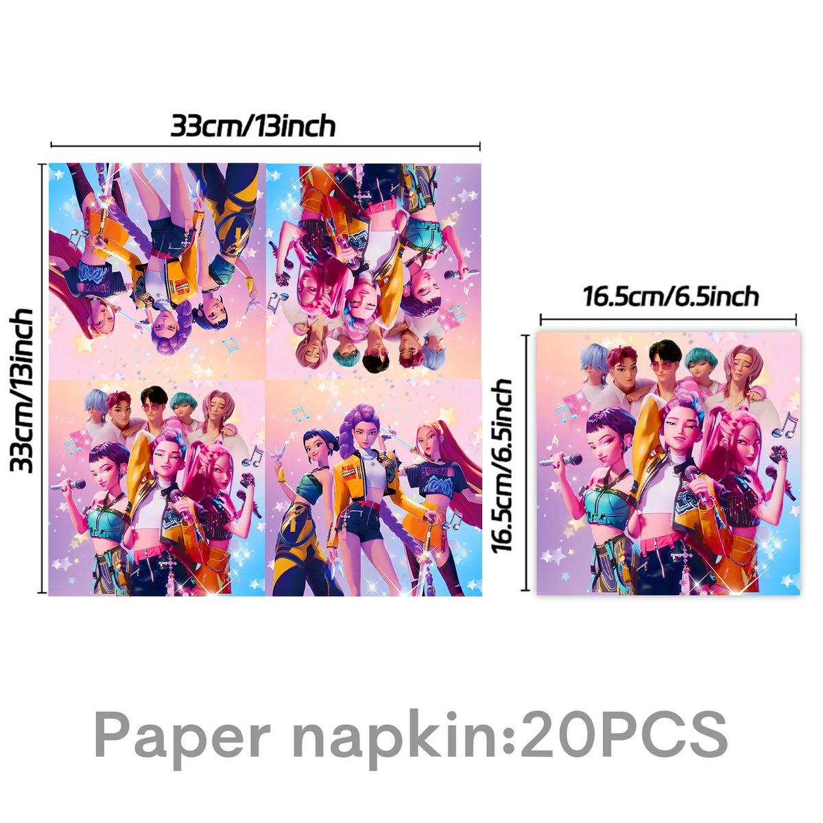 K-Pop Theme Disposable Party Set