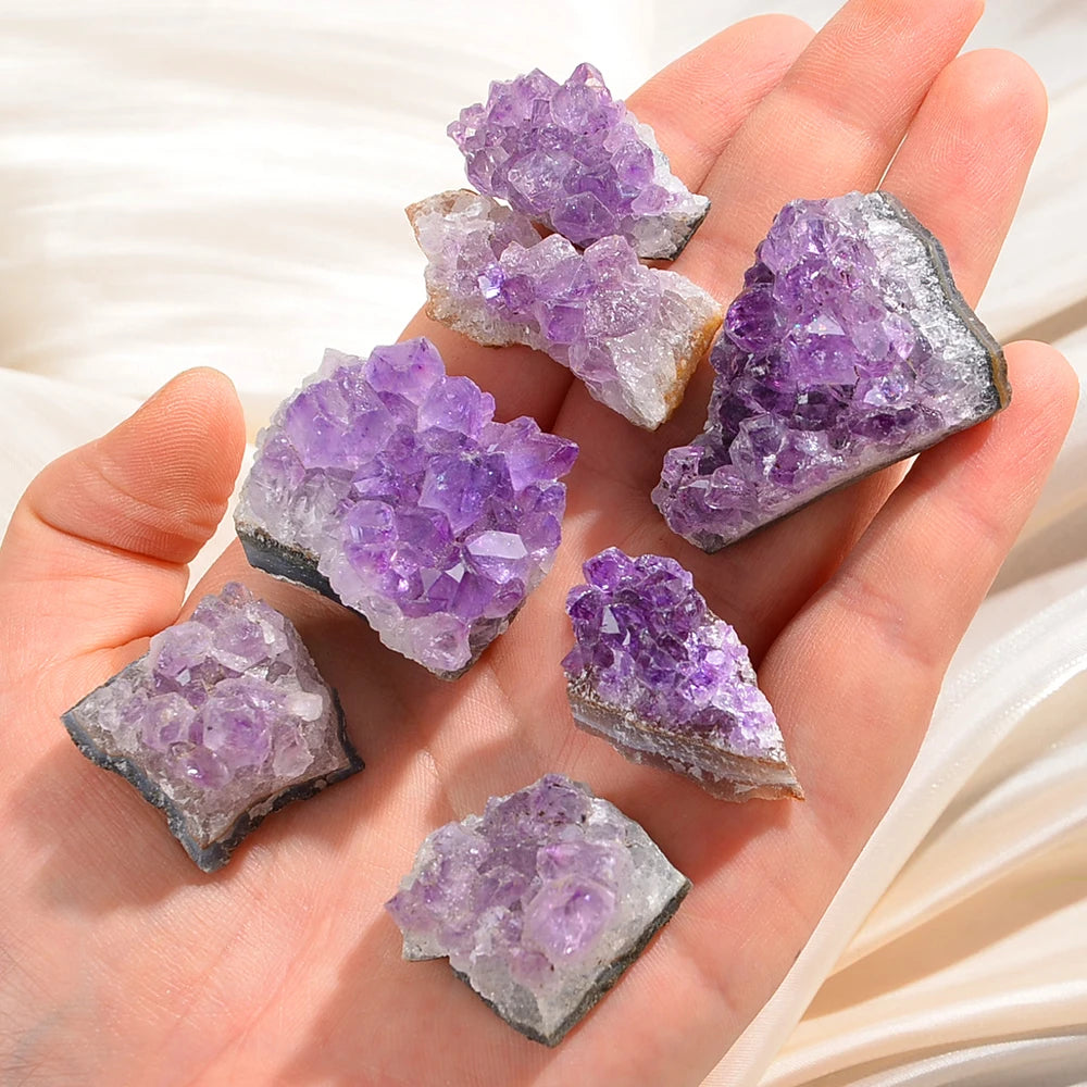 Natural Amethyst Geode Cluster for Healing and Meditation