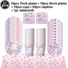 Butterfly Party Supplies Disposable Tableware Set for Birthday & Baby Shower