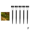 Five black garden stake lights shaped like cats and pumpkins for Halloween decoration