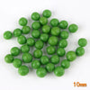 A cluster of small, bright green resin fake corn miniatures for crafting and décor.